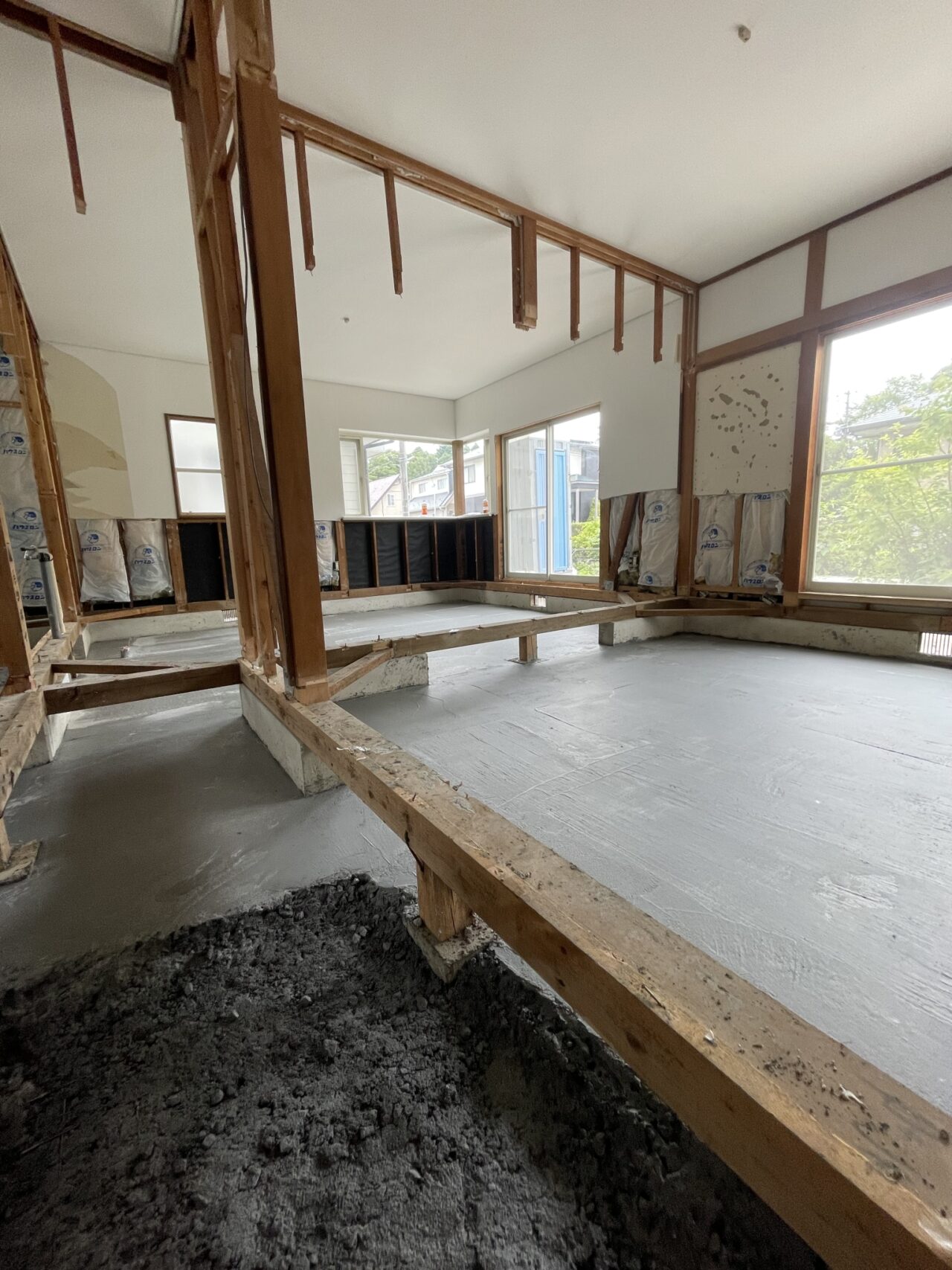 リフォームの床下土間工事
