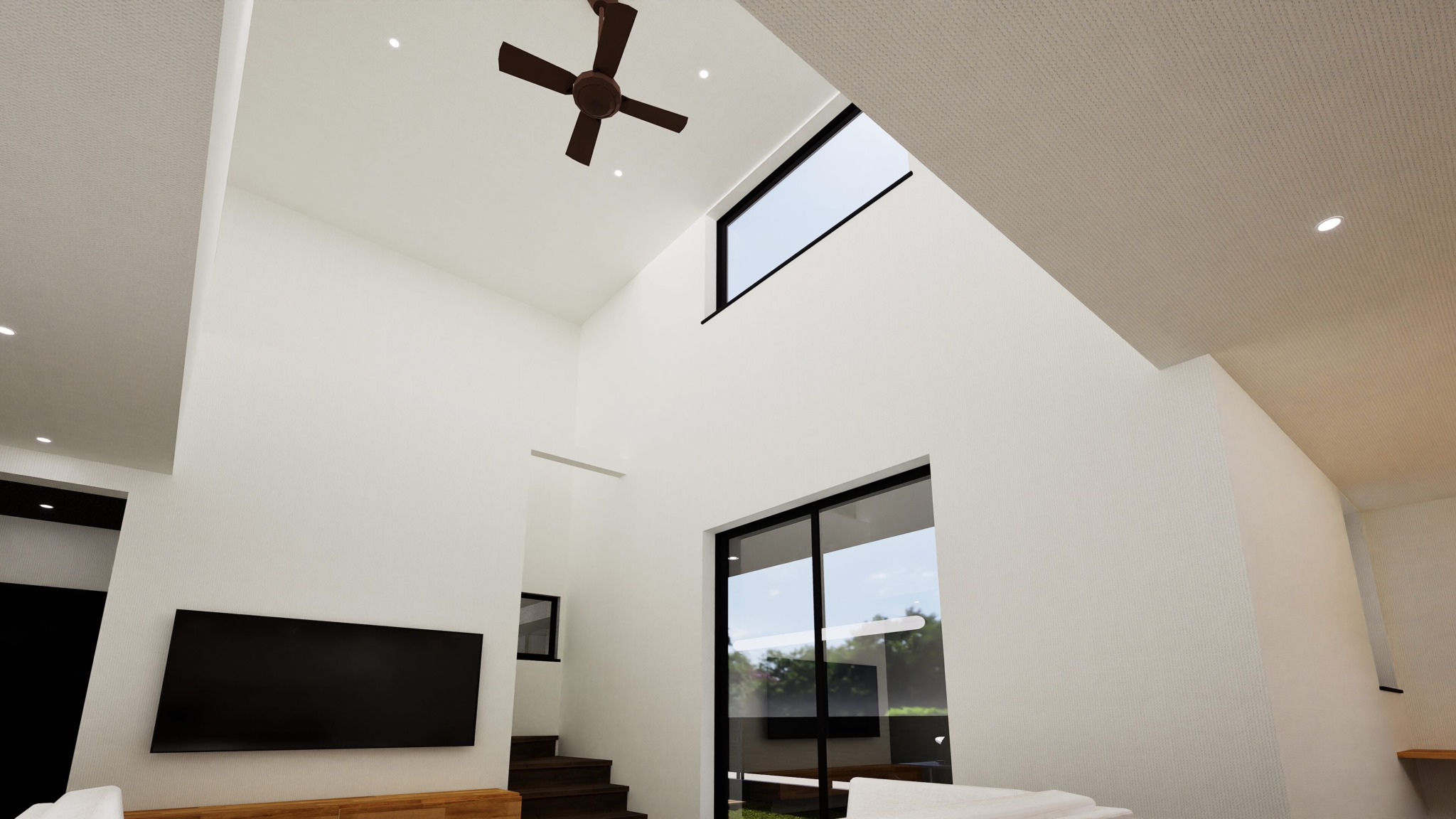 吹き抜けによる解放感でお部屋全体を広く見せる